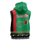 Afro Zambia Christmas Sleeveless Hoodie Coat Of Arms With Kente Pattern - African Pride