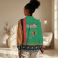 Afro Zambia Christmas Women Casual Shirt Coat Of Arms With Kente Pattern LT18