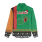 Afro Zambia Christmas Women Casual Shirt Coat Of Arms With Kente Pattern LT18