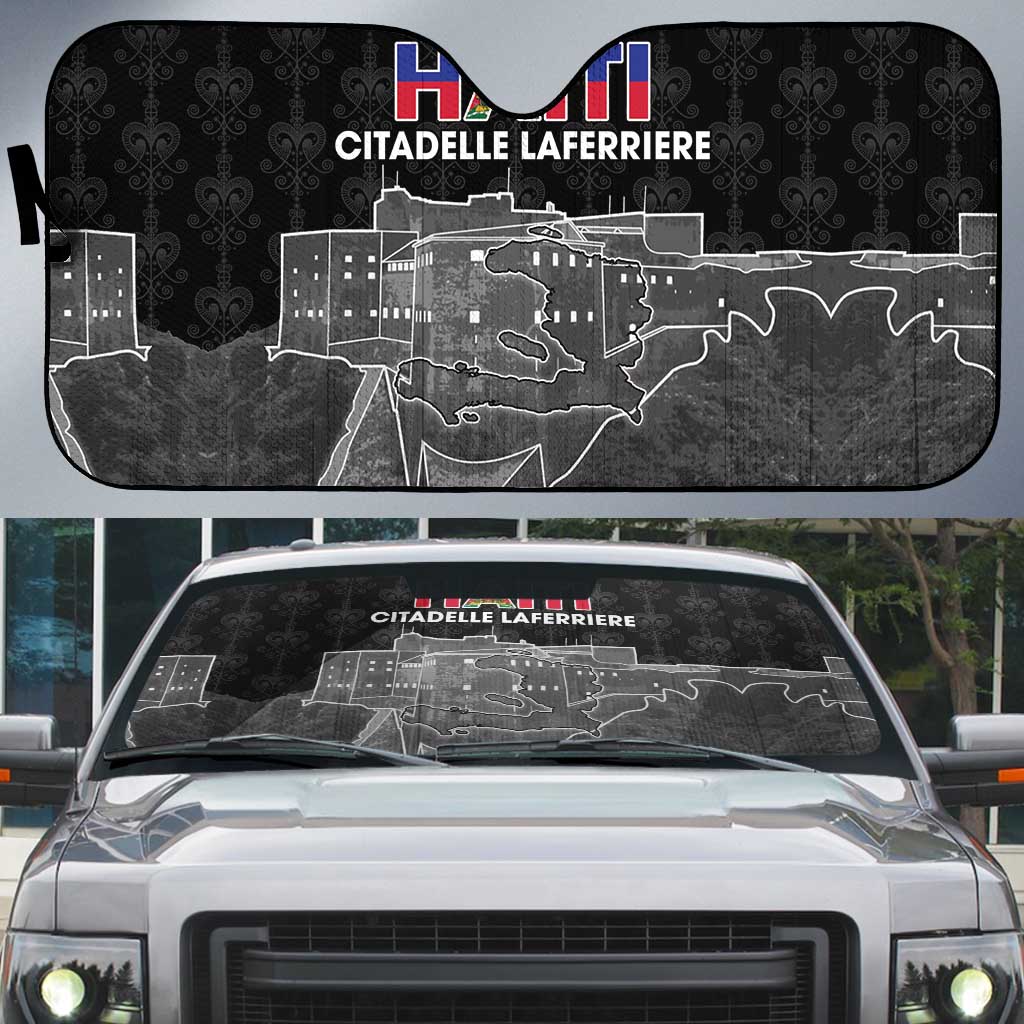 Afro-Haitians Pride Auto Sun Shade Citadelle Laferriere Veve Vodou