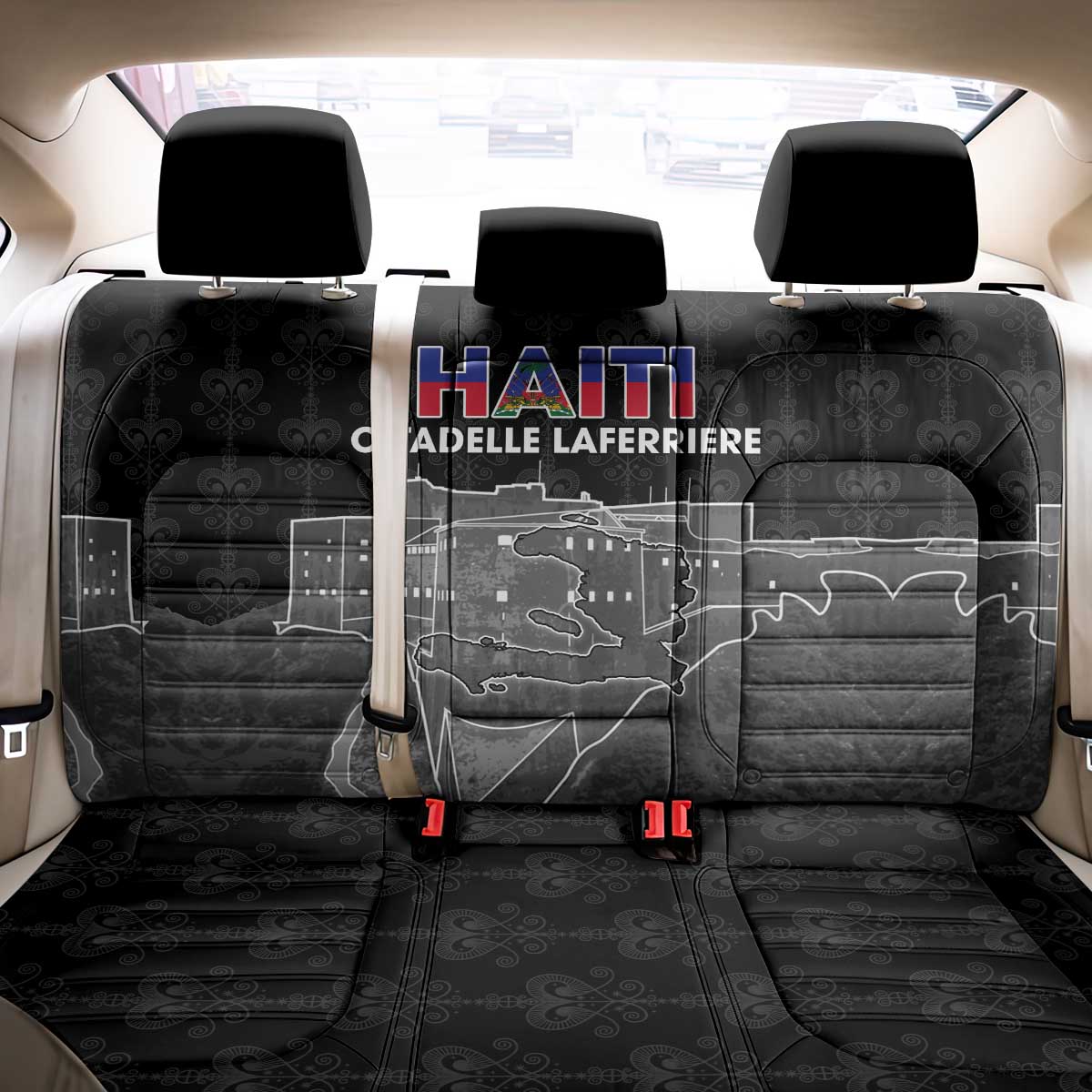 Afro-Haitians Pride Back Car Seat Cover Citadelle Laferriere Veve Vodou - African Pride