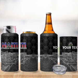 Afro-Haitians Pride Personalized 4 in 1 Can Cooler Tumbler Citadelle Laferriere Veve Vodou - African Pride