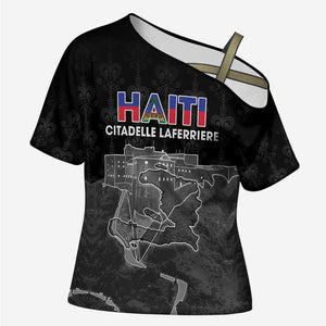 Afro-Haitians Pride Personalized Cross Shoulder Shirt Citadelle Laferriere Veve Vodou