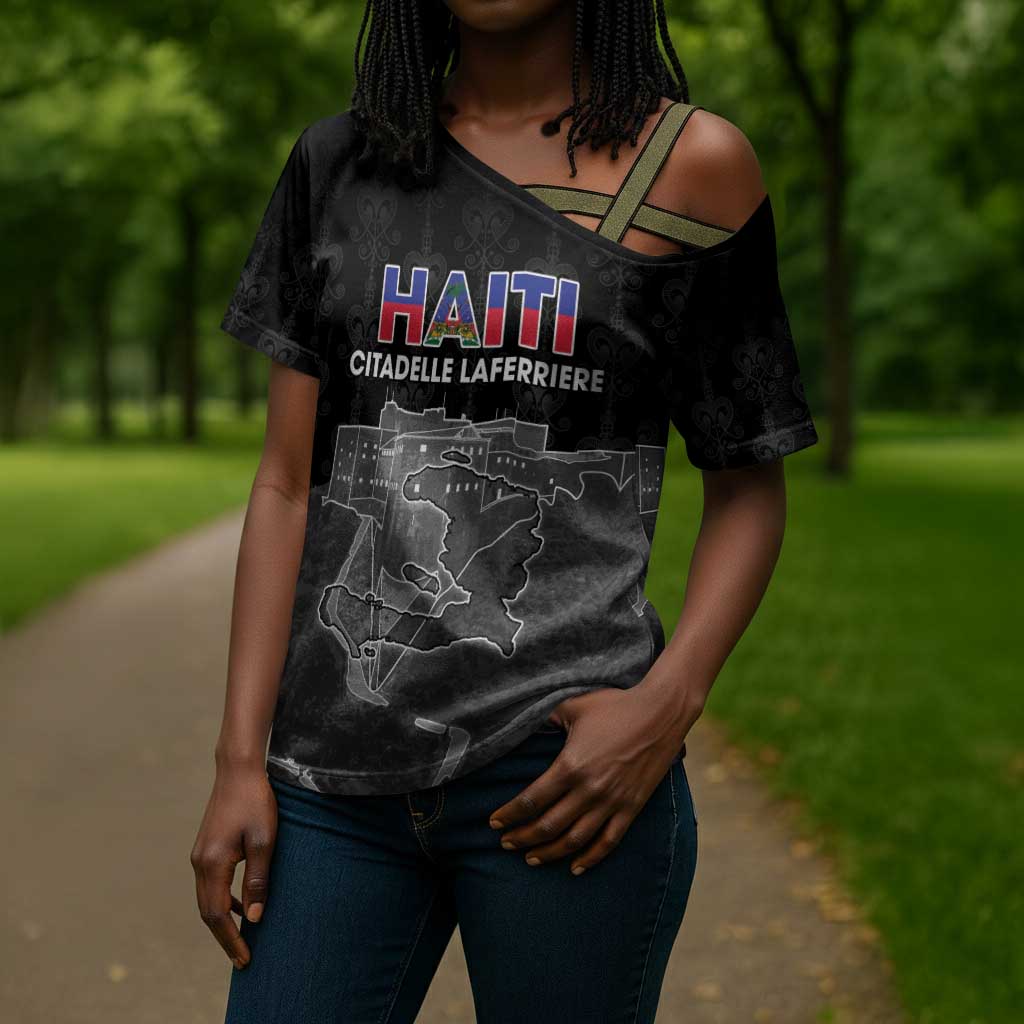 Afro-Haitians Pride Personalized Cross Shoulder Shirt Citadelle Laferriere Veve Vodou