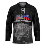 Afro-Haitians Pride Personalized Hockey Jersey Citadelle Laferriere Veve Vodou