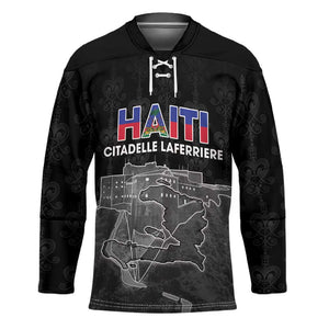 Afro-Haitians Pride Personalized Hockey Jersey Citadelle Laferriere Veve Vodou
