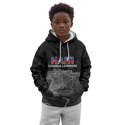 Afro-Haitians Pride Personalized Kid Hoodie Citadelle Laferriere Veve Vodou - African Pride