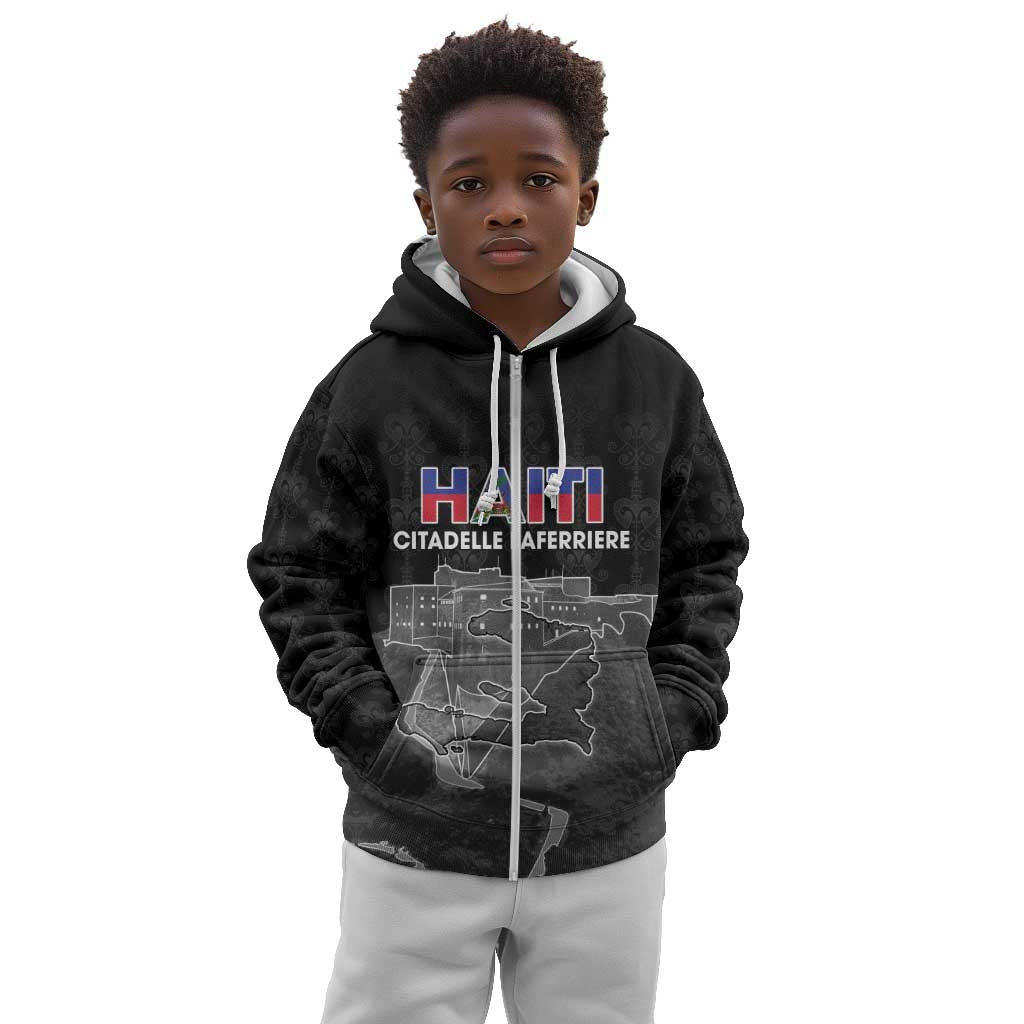 Afro-Haitians Pride Personalized Kid Hoodie Citadelle Laferriere Veve Vodou - African Pride