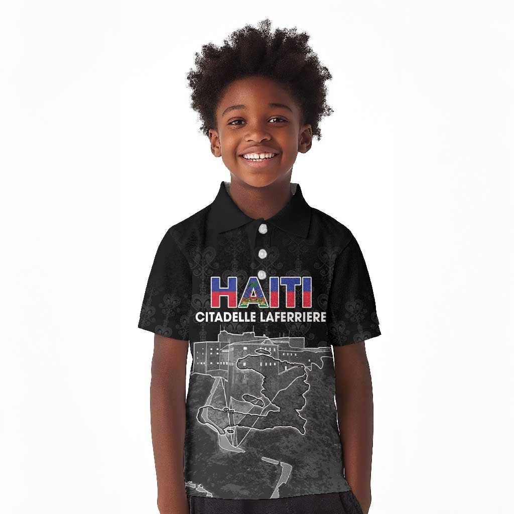 Afro-Haitians Pride Personalized Kid Polo Shirt Citadelle Laferriere Veve Vodou - African Pride