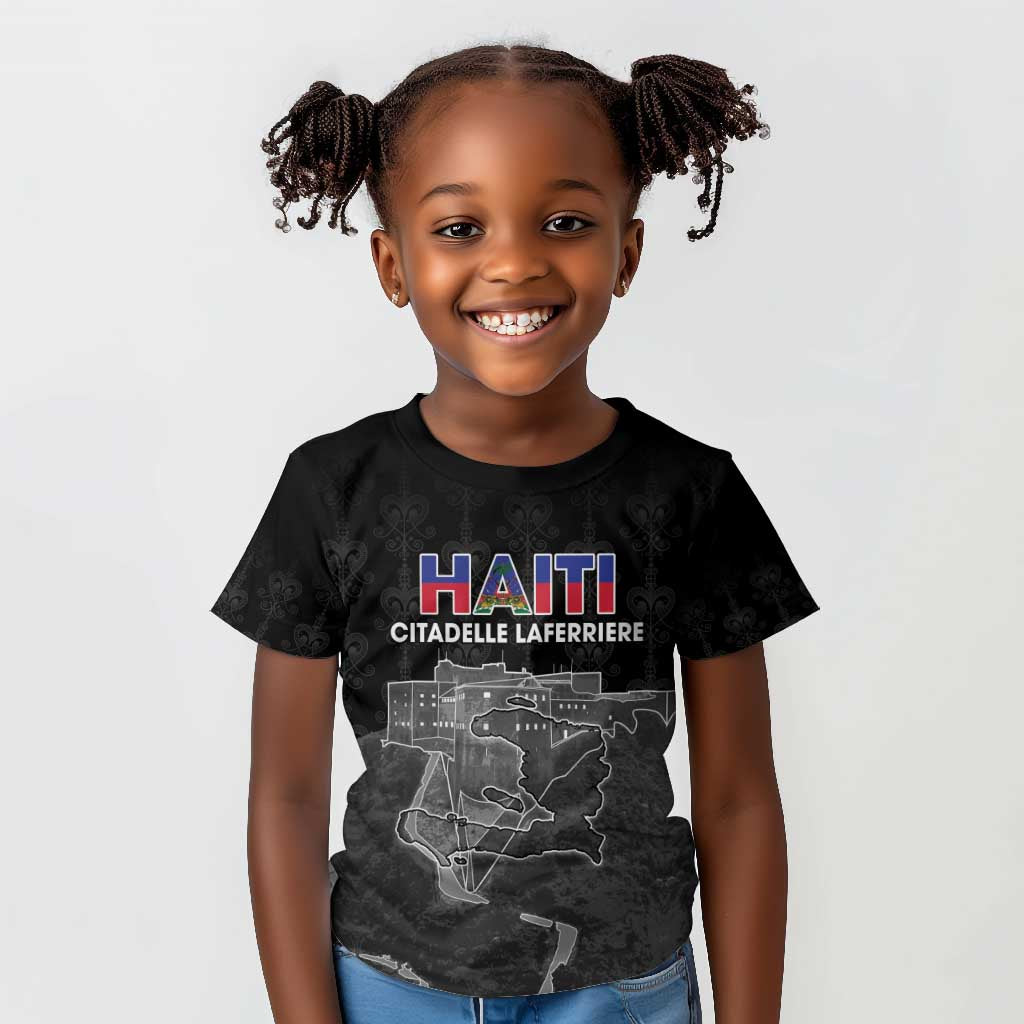 Afro-Haitians Pride Personalized Kid T shirt Citadelle Laferriere Veve Vodou - African Pride