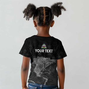 Afro-Haitians Pride Personalized Kid T shirt Citadelle Laferriere Veve Vodou - African Pride