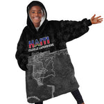 Afro-Haitians Pride Personalized Kid Wearable Blanket Hoodie Citadelle Laferriere Veve Vodou - African Pride