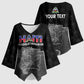 Afro-Haitians Pride Personalized Kimono Sleeve Blouse Citadelle Laferriere Veve Vodou
