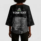Afro-Haitians Pride Personalized Kimono Sleeve Blouse Citadelle Laferriere Veve Vodou