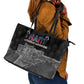 Afro-Haitians Pride Leather Tote Bag Citadelle Laferriere Veve Vodou - African Pride