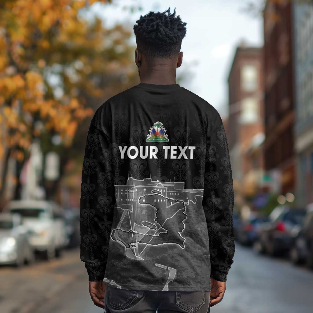 Afro-Haitians Pride Personalized Long Sleeve Shirt Citadelle Laferriere Veve Vodou - African Pride