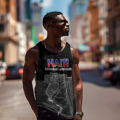 Afro-Haitians Pride Personalized Men Tank Top Citadelle Laferriere Veve Vodou - African Pride