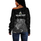 Afro-Haitians Pride Personalized Off Shoulder Sweater Citadelle Laferriere Veve Vodou - African Pride