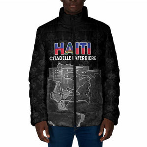 Afro-Haitians Pride Personalized Padded Jacket Citadelle Laferriere Veve Vodou