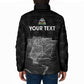 Afro-Haitians Pride Personalized Padded Jacket Citadelle Laferriere Veve Vodou
