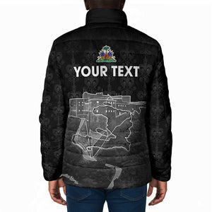 Afro-Haitians Pride Personalized Padded Jacket Citadelle Laferriere Veve Vodou