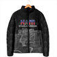 Afro-Haitians Pride Personalized Padded Jacket Citadelle Laferriere Veve Vodou