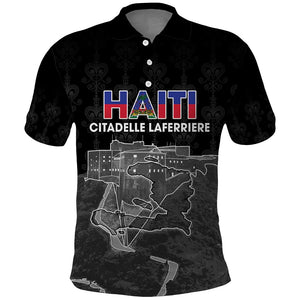 Afro-Haitians Pride Personalized Polo Shirt Citadelle Laferriere Veve Vodou - African Pride
