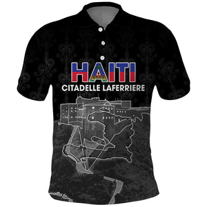 Afro-Haitians Pride Personalized Polo Shirt Citadelle Laferriere Veve Vodou LT18
