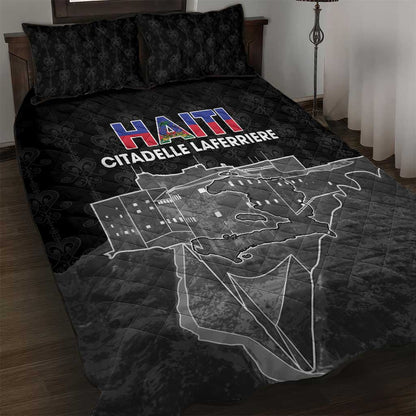 Afro-Haitians Pride Quilt Bed Set Citadelle Laferriere Veve Vodou - African Pride