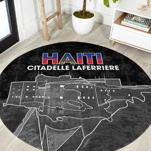 Afro-Haitians Pride Round Carpet Citadelle Laferriere Veve Vodou - African Pride