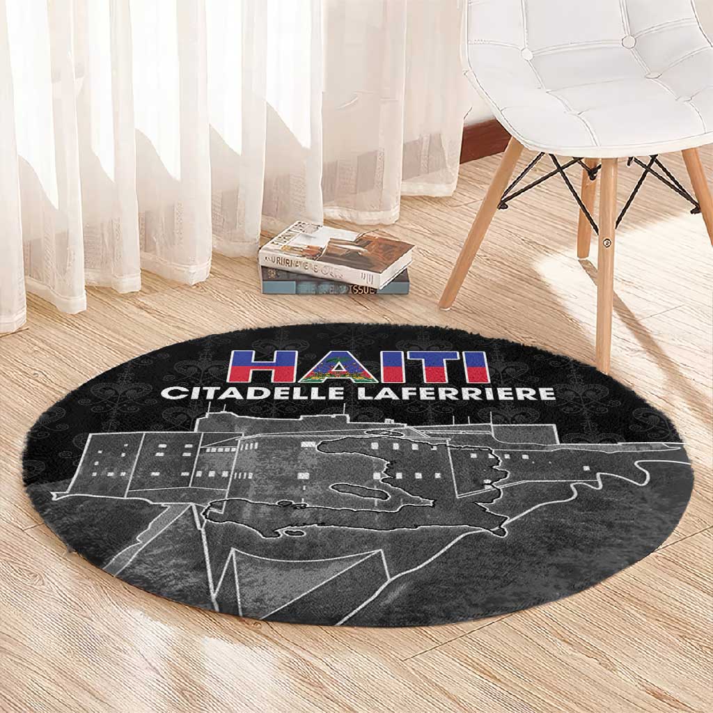 Afro-Haitians Pride Round Carpet Citadelle Laferriere Veve Vodou - African Pride