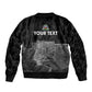 Afro-Haitians Pride Personalized Sleeve Zip Bomber Jacket Citadelle Laferriere Veve Vodou - African Pride
