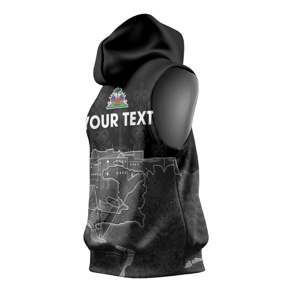 Afro-Haitians Pride Personalized Sleeveless Hoodie Citadelle Laferriere Veve Vodou - African Pride