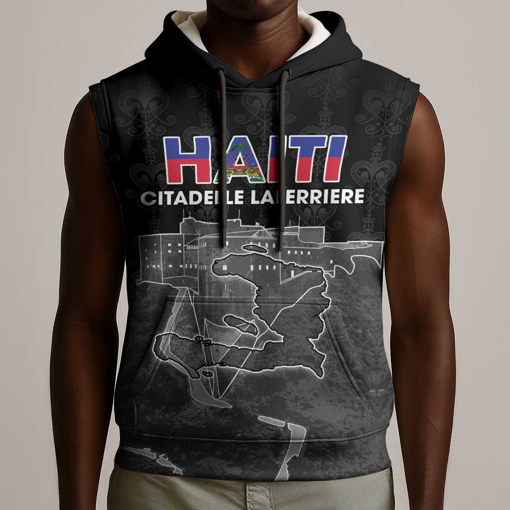 Afro-Haitians Pride Personalized Sleeveless Hoodie Citadelle Laferriere Veve Vodou - African Pride
