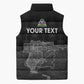 Afro-Haitians Pride Personalized Sleeveless Puffer Jacket Citadelle Laferriere Veve Vodou