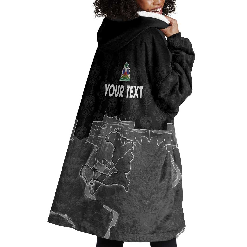 Afro-Haitians Pride Personalized Wearable Blanket Hoodie Citadelle Laferriere Veve Vodou - African Pride