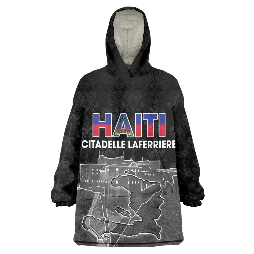 Afro-Haitians Pride Personalized Wearable Blanket Hoodie Citadelle Laferriere Veve Vodou - African Pride