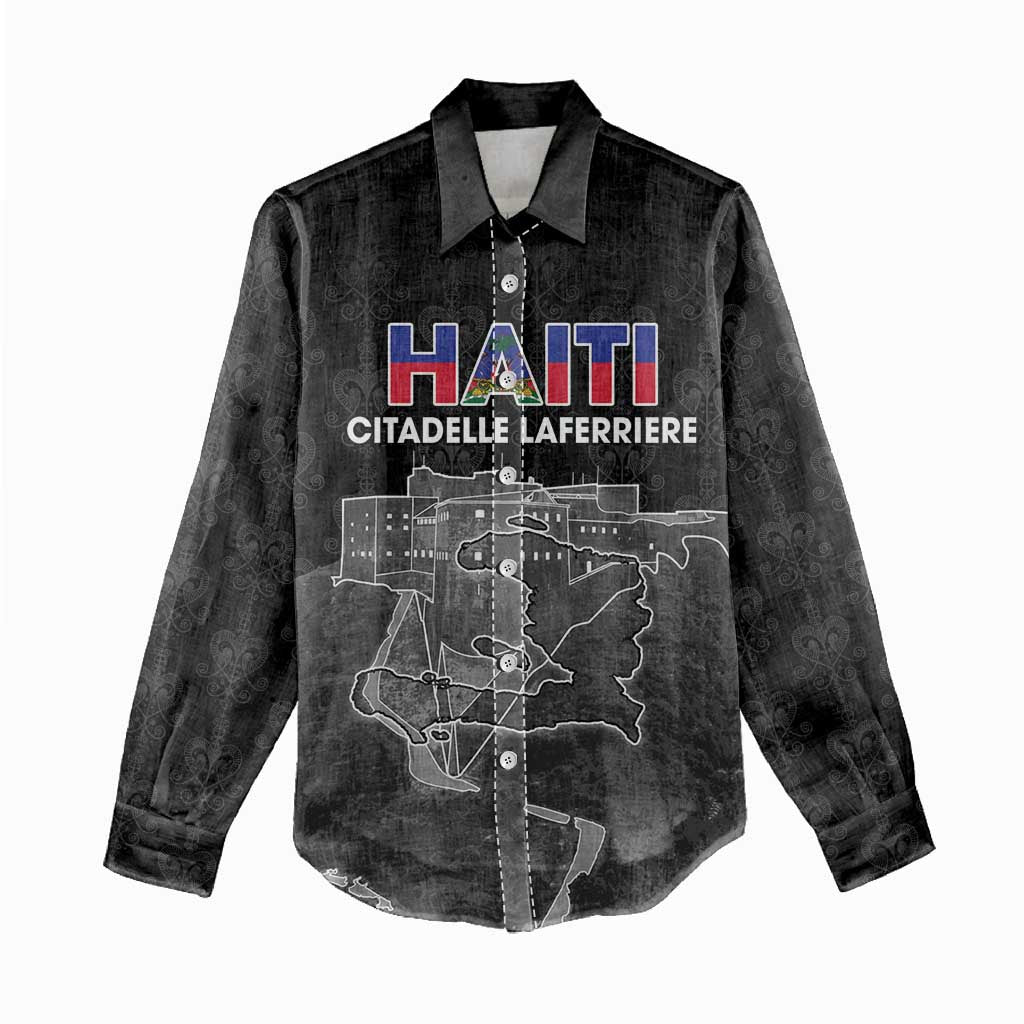 Afro-Haitians Pride Personalized Women Casual Shirt Citadelle Laferriere Veve Vodou - African Pride
