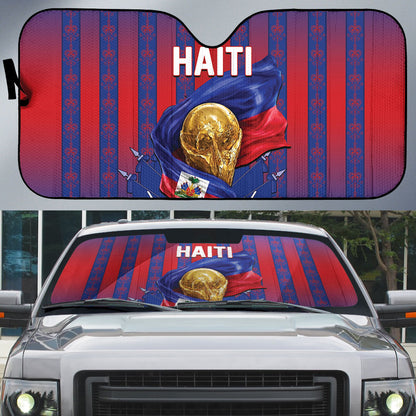 Haiti Football 2026 Auto Sun Shade Les Grenadiers Voodoo Veve Pride