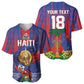Custom Haiti Football 2026 Baseball Jersey Les Grenadiers Voodoo Veve Pride