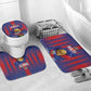 Haiti Football 2026 Bathroom Set Les Grenadiers Voodoo Veve Pride