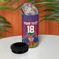 Custom Haiti Football 2026 4 in 1 Can Cooler Tumbler Les Grenadiers Voodoo Veve Pride