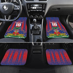Custom Haiti Football 2026 Car Mats Les Grenadiers Voodoo Veve Pride