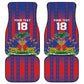 Custom Haiti Football 2026 Car Mats Les Grenadiers Voodoo Veve Pride
