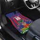 Custom Haiti Football 2026 Car Mats Les Grenadiers Voodoo Veve Pride