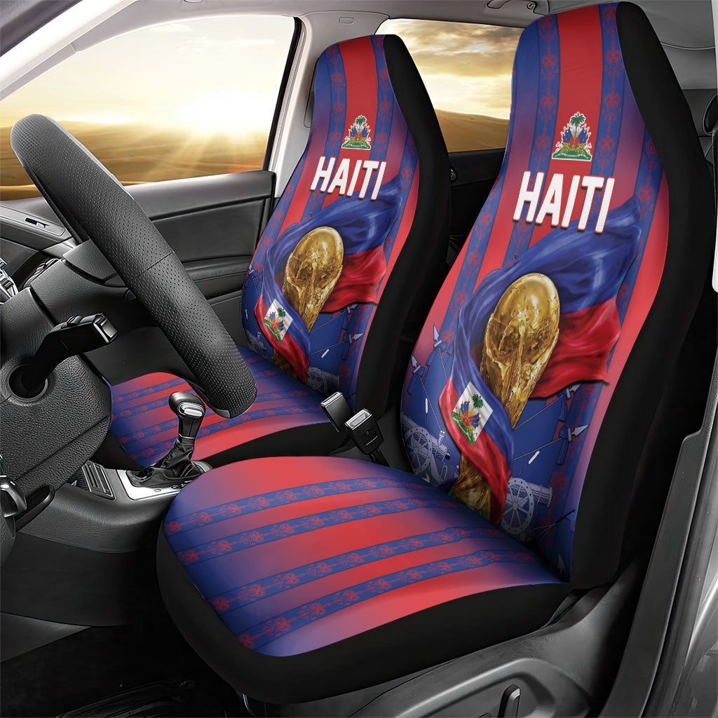 Haiti Football 2026 Car Seat Cover Les Grenadiers Voodoo Veve Pride