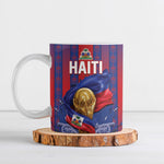 Custom Haiti Football 2026 Ceramic Mug Les Grenadiers Voodoo Veve Pride