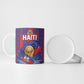 Custom Haiti Football 2026 Ceramic Mug Les Grenadiers Voodoo Veve Pride