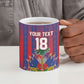 Custom Haiti Football 2026 Ceramic Mug Les Grenadiers Voodoo Veve Pride
