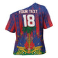 Custom Haiti Football 2026 Cross Shoulder Shirt Les Grenadiers Voodoo Veve Pride